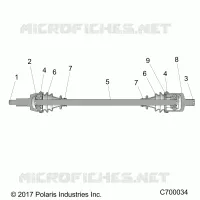 SYSTEME DE TRANSMISSION, FRONT HALF SHAFT