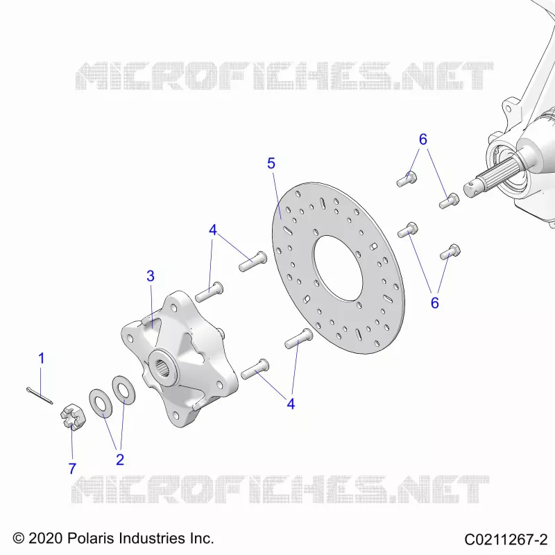 SUSPENSION AVANT HUB AND BRAKE DISC