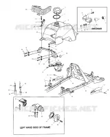 CARBURANT TANK AND CARBURATEUR MOUNTING