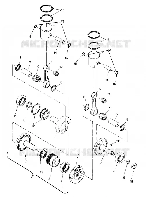 PISTON AND VILEBREQUIN (4917871787025A)