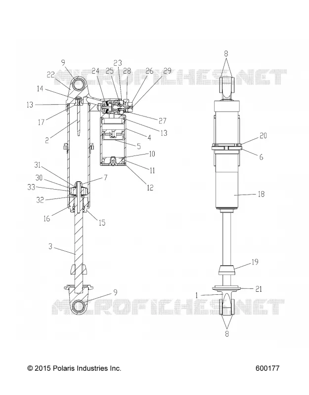 SUSPENSION, AMORTISSEUR IFS, HI LO ADJ., SNOW CHECK OPTION (7044384)