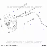 SYSTÃˆME DE TRANSMISSION, GEARCASE MOUNTING, REAR