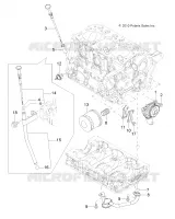 MOTEUR, OIL SYSTEM AND JAUGE A HUILE