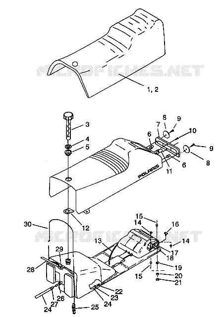 SIEGE ET RESERVOIR TRAIL DELUXE E940262 (49273827380002)
