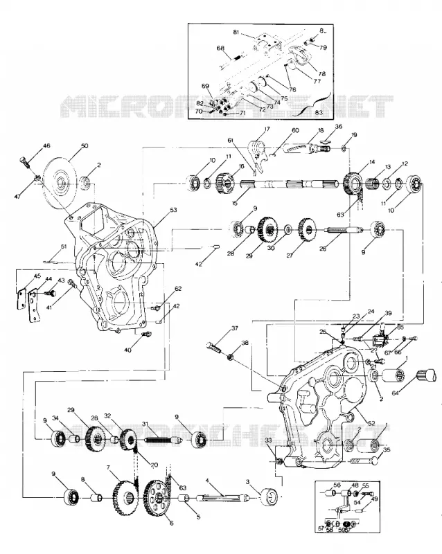 FREIN ET CARTER DE CHAINEE SUPERTRAK (491713171311A)