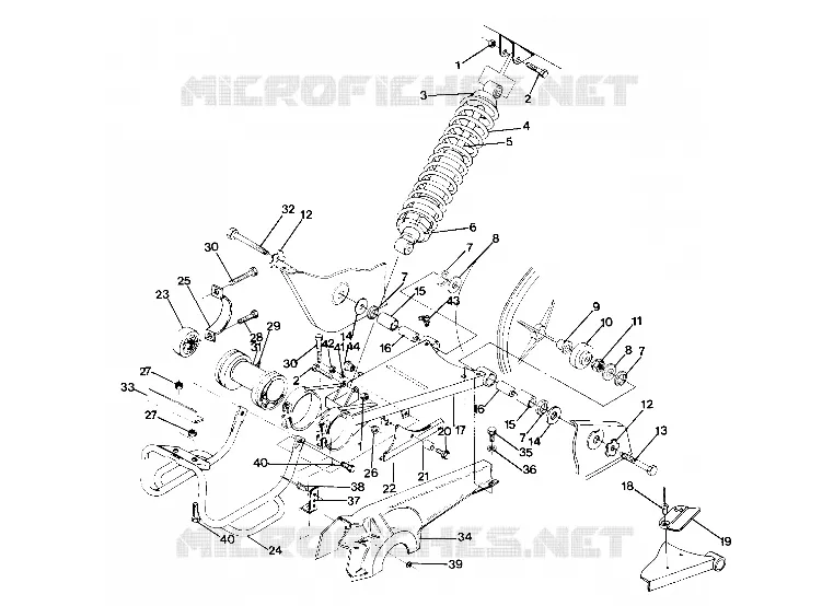 BRAS OSCILLANT WELDMENT (MIDDLE) 4X6--UPDATED 4/89 (49173717370026)