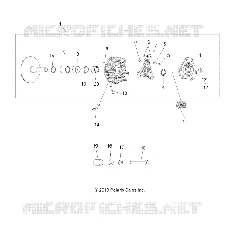 SYSTÈME DE TRANSMISSION, PRIMARY CLUTCH