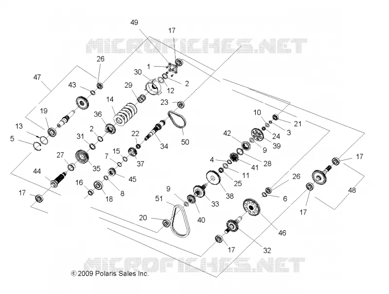 SYSTÈME DE TRANSMISSION, PONT PRINCIPAL INTERNALS