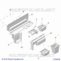 CARROSSERIE ARRIERE CLOSEOFF/STORAGE (PREM PREP ROOF)