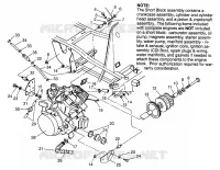 SUPPORT MOTEUR XPLORER 400L W969140 (4935983598A010)