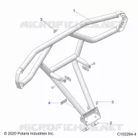CARROSSERIE ARRIERE BUMPER, TRAIL