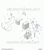 ELECTRICITE, E.S. BATTERY/BOX AND CABLES