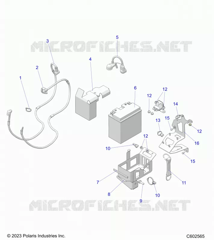 ELECTRICITE, E.S. BATTERY/BOX AND CABLES