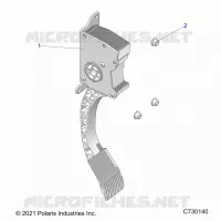 ENGINE, PEDALE D'ACCELERATEUR