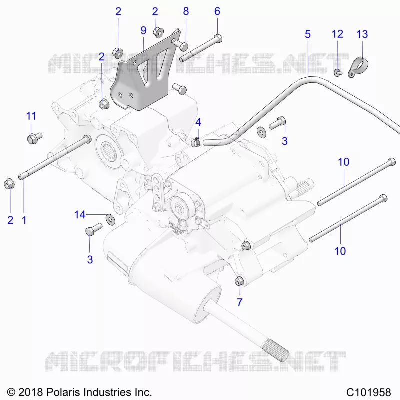 SYSTÃˆME DE TRANSMISSION, MAIN GEARCASE MOUNTING