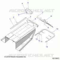 BODY, BUMPER, REAR, SNOWFLAP AND FEU ARRIERE COVER