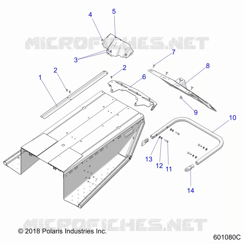 BODY, BUMPER, REAR, SNOWFLAP AND FEU ARRIERE COVER