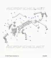 ENGINE, VASE D'EXPANSION AND HOSES