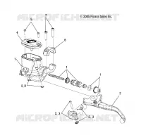 FREIN AVANT BRAKE LEVER AND MASTER CYLINDER