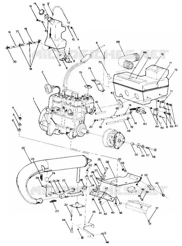 SUPPORT MOTEUR 400 (4912701270019A)