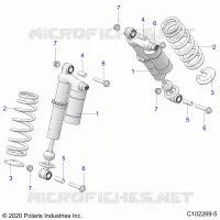 SUSPENSION, AMORTISSEUR AVANT, MOUNTING