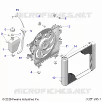 ENGINE, SYSTÃˆME DE REFROIDISSEMENT, RADIATOR, FAN &amp; OVERFLOW BOTTLE