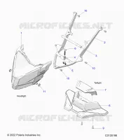 ELECTRICITE, HEADLIGHT AND TAILLIGHT