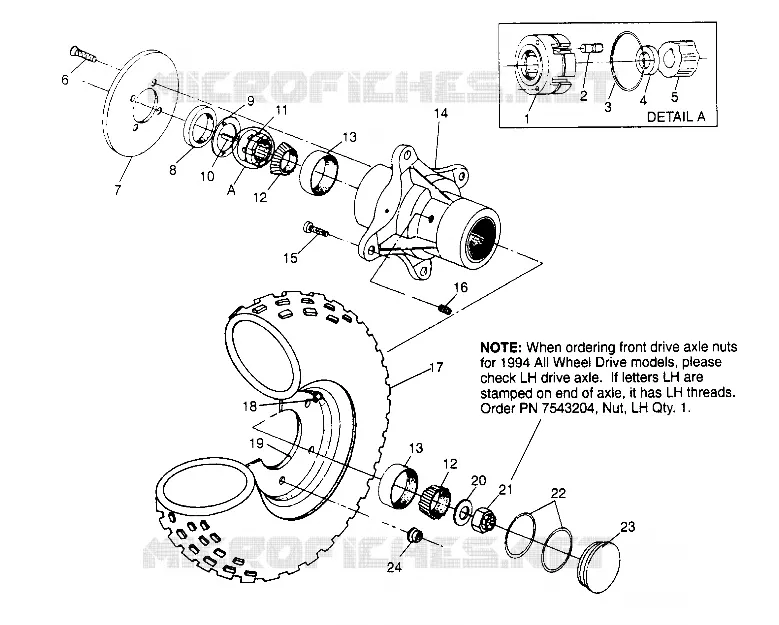 ROUE AVANT Sportsman 4x4 W948040 (4926842684B005)