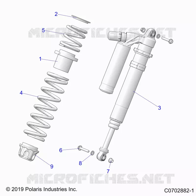 SUSPENSION, AMORTISSEUR AVANT MOUNTING, DELUXE