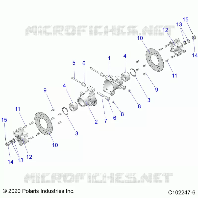 SUSPENSIONDLE HUBS, CARRIER AND BRAKE DISC