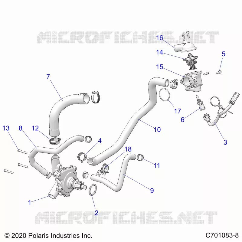 MOTEUR, WATERPUMP AND BYPASS