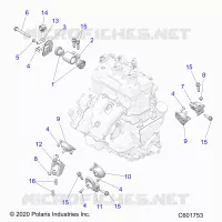 MOTEUR, MOUNTING & LONG BLOCK