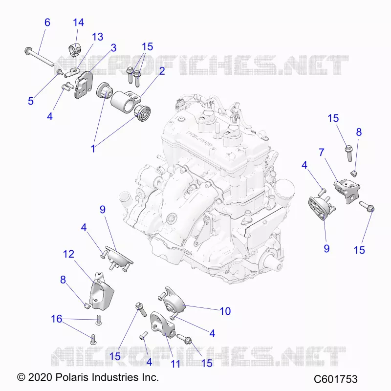 MOTEUR, MOUNTING & LONG BLOCK