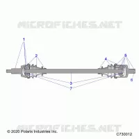 SYSTÃˆME DE TRANSMISSION, FRONT HALF SHAFT