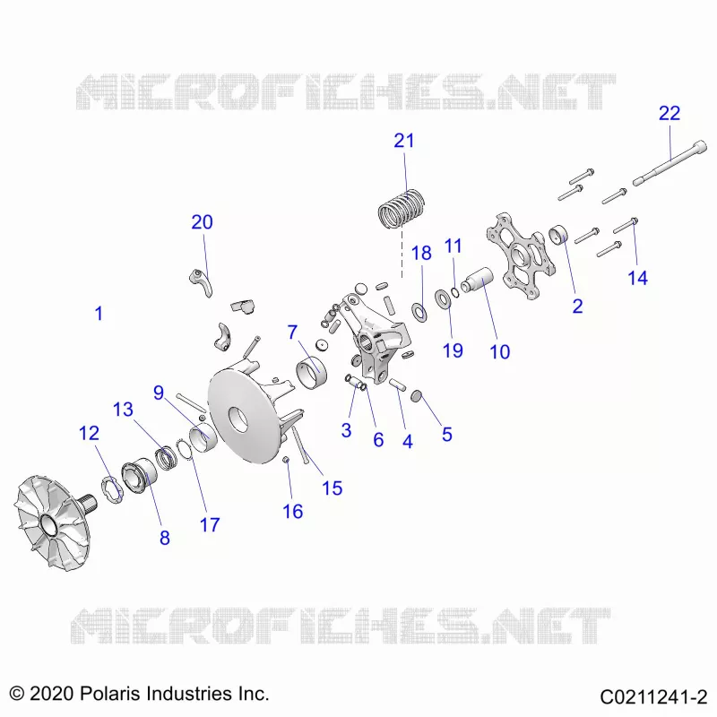 SYSTÃˆME DE TRANSMISSION, PRIMARY CLUTCH