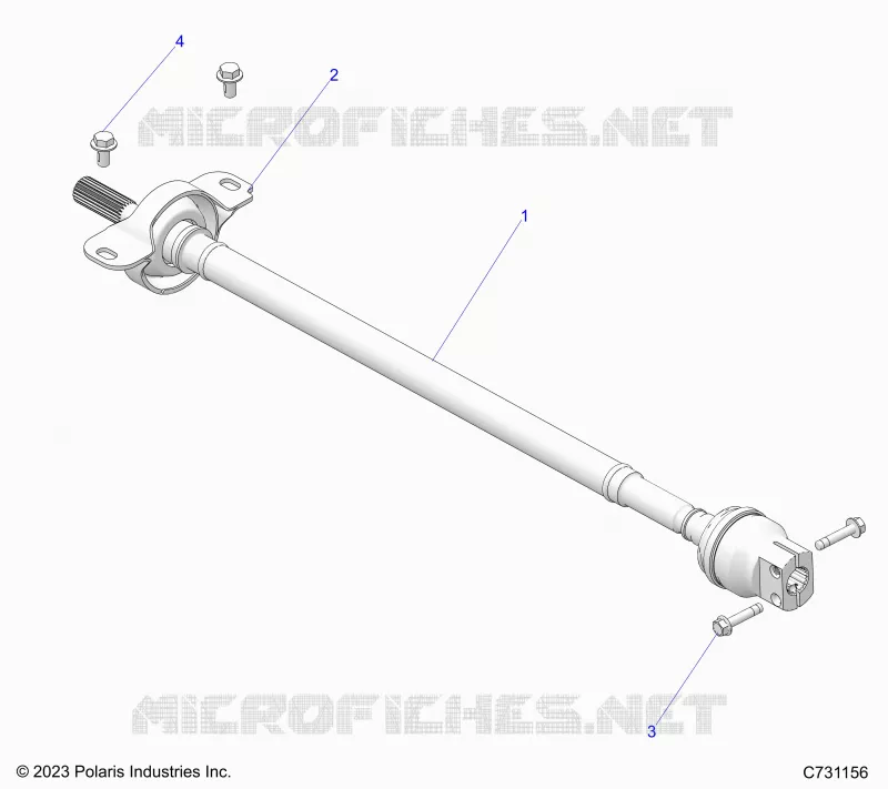 SYSTÃˆME DE TRANSMISSION, FRONT PROP SHAFT