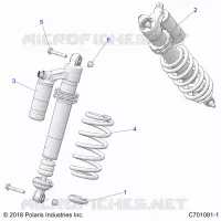SUSPENSION, REAR SUPPORT AMORTISSEUR 