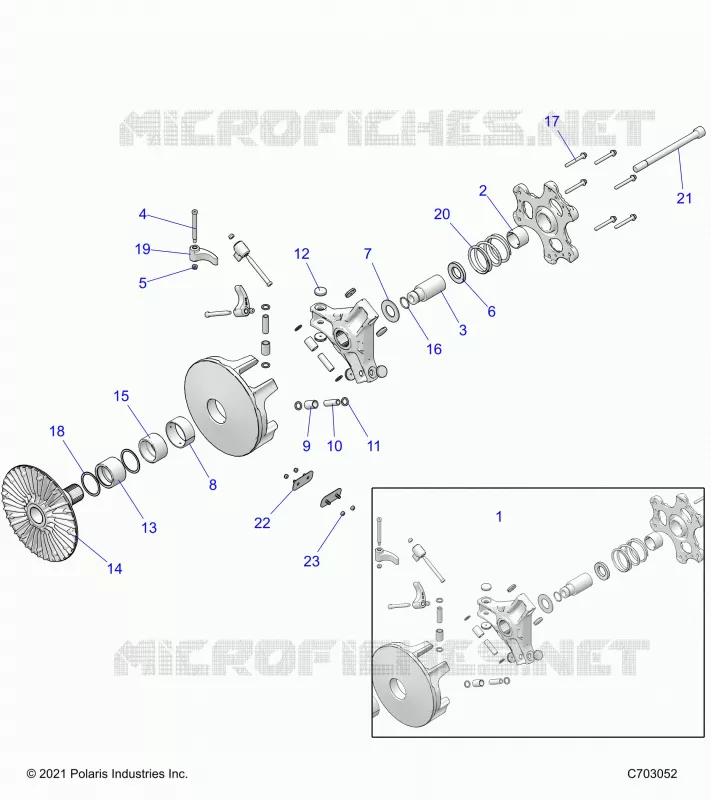 SYSTÃˆME DE TRANSMISSION, PRIMARY CLUTCH