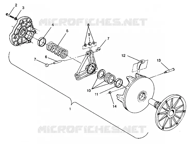 EMBRAYAGE DE TRANSMISSION ASSEMBLY SUPER SPORT 0940743 (4927742774021A)