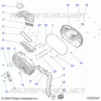 SYSTÃˆME DE TRANSMISSION, CLUTCH COVER AND DUCTING