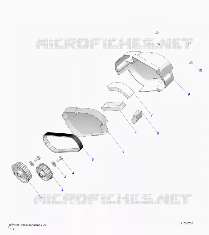 ELECTRICITE, MOTOR-EV, BELT, COVER AND SPROKETS