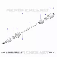 DRIVE TRAIN, DRIVE ARBRE DE TRANSMISSION ARRIERE