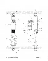 SUSPENSION, AMORTISSEUR ARRIERE TRACK, VELOCITY
