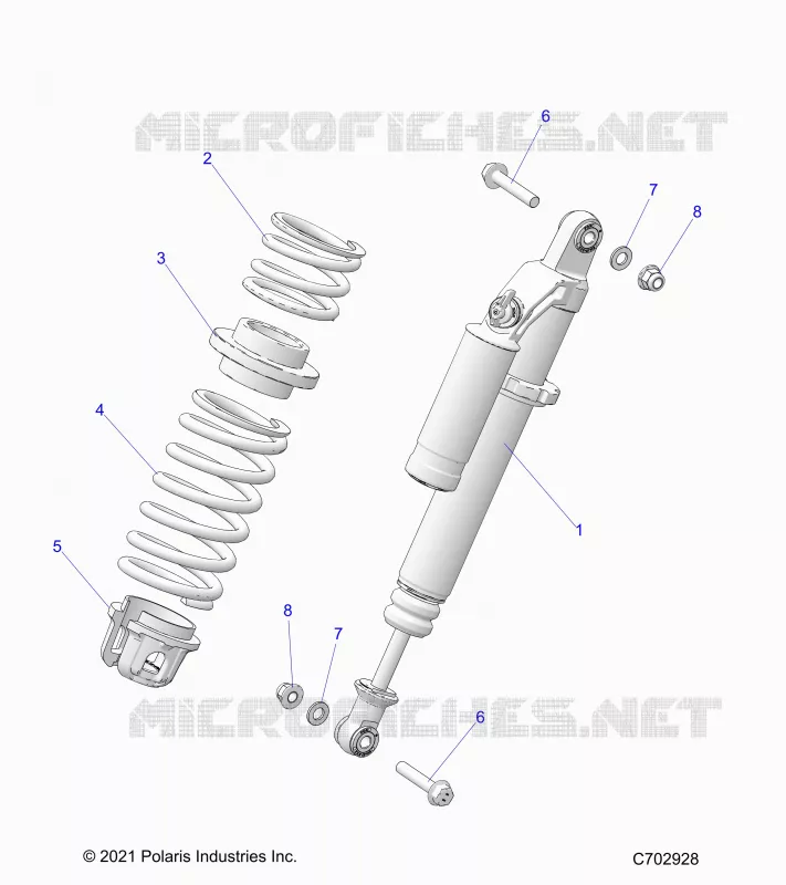 SUSPENSION, AMORTISSEUR AVANT MOUNTING