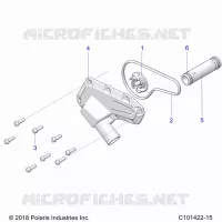 MOTEUR, WATERPUMP IMPELLER AND COVER