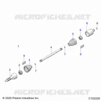 SYSTÃˆME DE TRANSMISSION, REAR DRIVE SHAFT