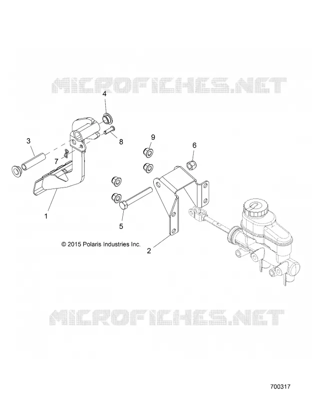 BRAKES, PEDAL AND MAITRE CYLINDRE