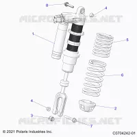 SUSPENSION, AMORTISSEUR AVANT MOUNTING