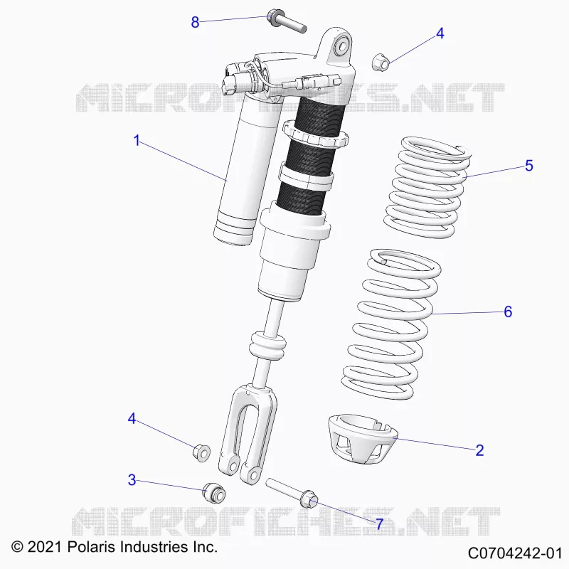 SUSPENSION, AMORTISSEUR AVANT MOUNTING