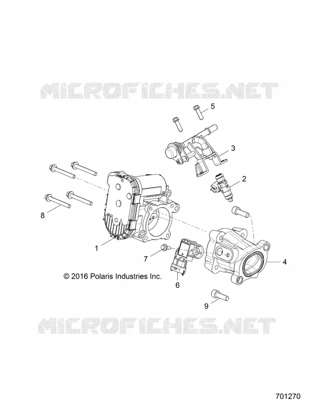 ENGINE, CORPS DE PAPILON AND FUEL RAIL